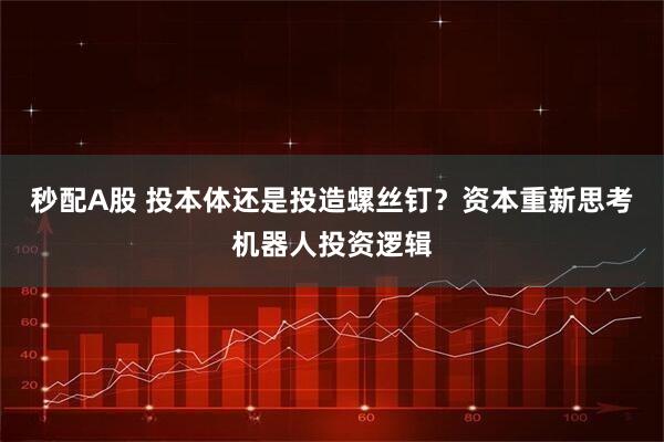秒配A股 投本体还是投造螺丝钉？资本重新思考机器人投资逻辑